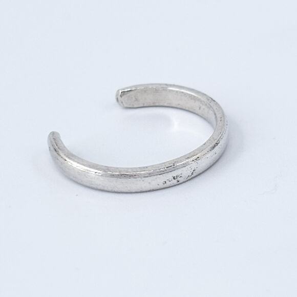 Vintage Sterling Silver 925 Open Back Toe Ring Size 4 - Picture 4 of 9